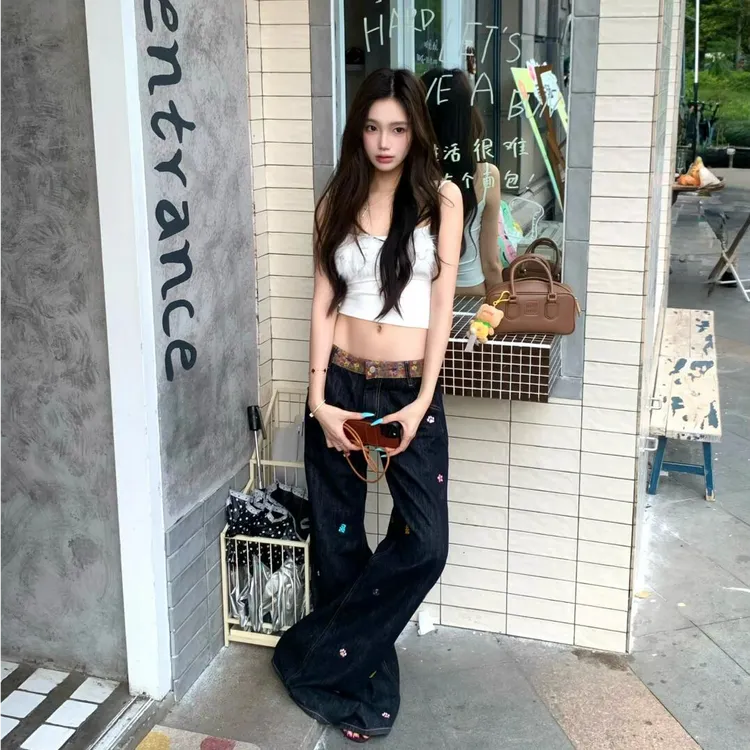 立体字母毛毛细吊带背心女2025夏季新款辣妹百搭小众设计修身上衣