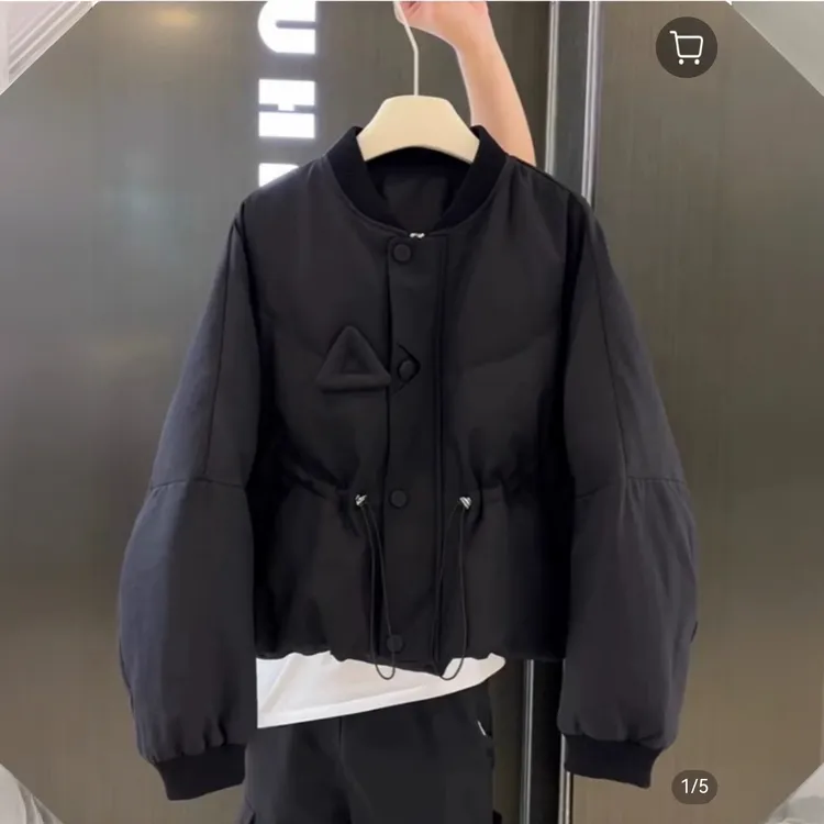 小众设计感时尚百搭棉服高级感洋气减龄显瘦气质上衣韩版宽松外套