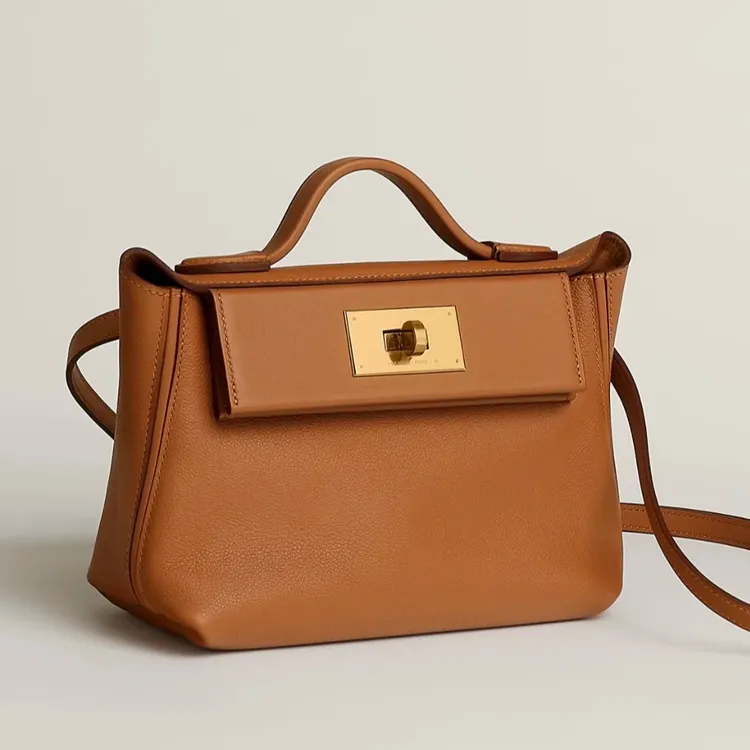 【618好物】2025新款手工定制ec头层牛皮mini饺子包单肩斜挎女包