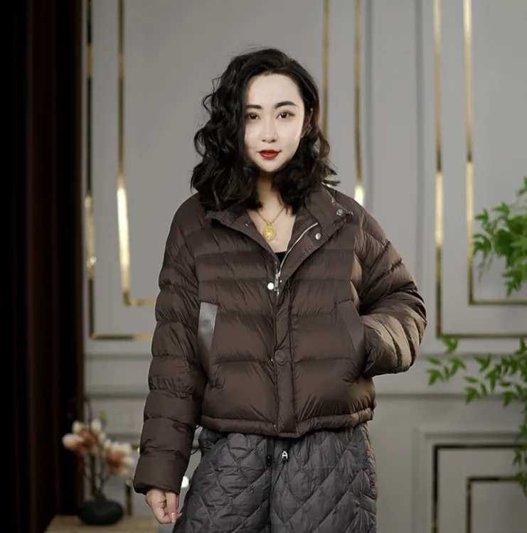 新款时尚洋气舒适保暖新国标90白鸭绒羽绒服