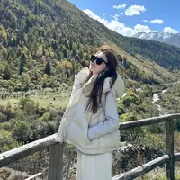 【伍美丽专属】四格马甲连帽羽绒服外套