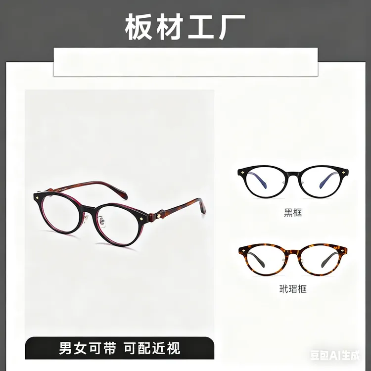 防蓝光西太后vintage同款土星书呆子板材眼镜框架蝴蝶镜腿可配镜