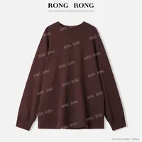 溶溶S【晚暮浓秋】RONGRONG 空气层简约休闲慵懒风套头卫衣T-Z0448