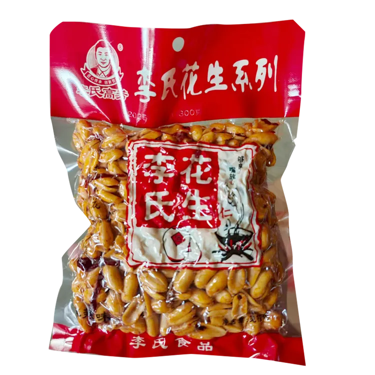  李氏花生油炸花生米下酒菜300g五香味麻辣味
