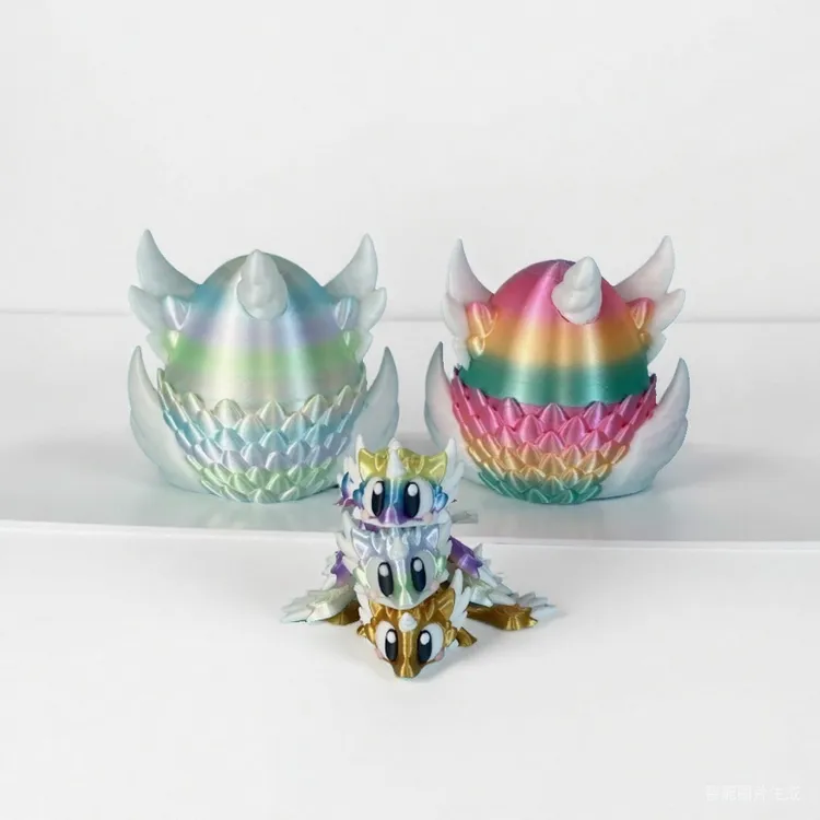 3D打印天使龙宝套装关节可动可爱桌面摆件卧室客厅装饰品超萌手办