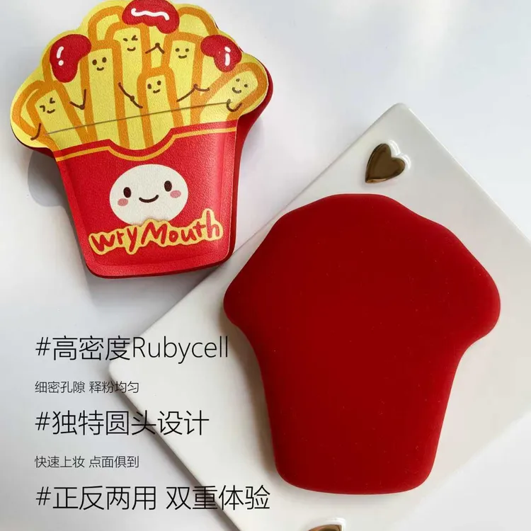 WryMouth歪嘴薯条棉花糖粉扑面扑气垫粉扑（小红薯同款博主推荐）