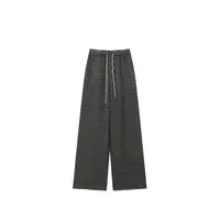 【封后轻奢设计】冬季新款潮流条纹加绒休闲裤86A1936