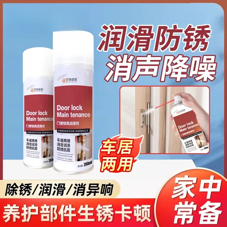 新升级润滑剂消除异响汽车门窗锁具合页链条轴承雨刮防锈养护喷雾商品图