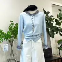 【苏兰文】小众设计感纯欲显瘦上衣-2258