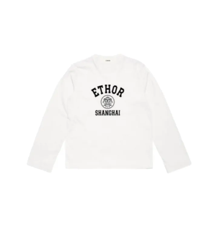 ETHOR  设计师品牌  25秋冬新品烫钻宽松长袖时尚
