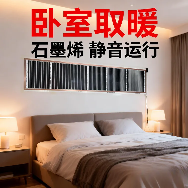 石墨烯电热膜高温墙暖挂墙取暖器家用速热壁挂加热膜电暖气片上墙