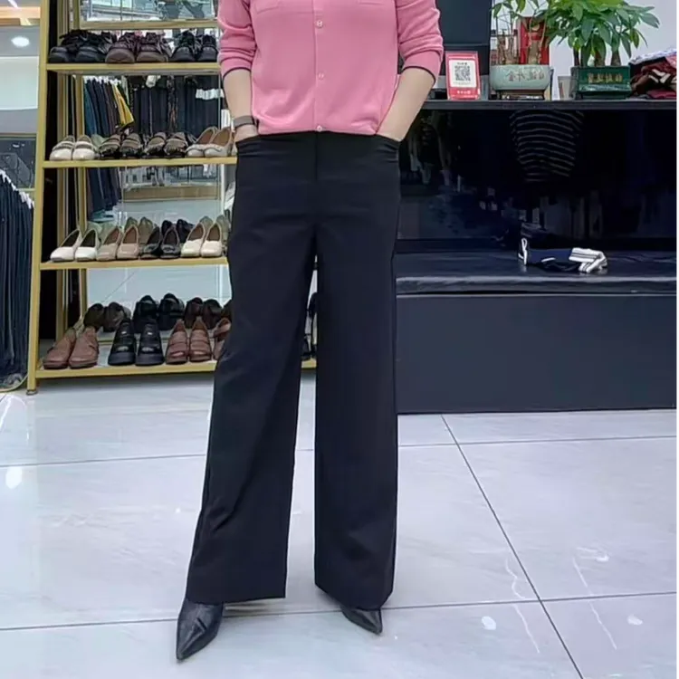 女士秋季窄版直筒裤新款长裤休闲时尚7831