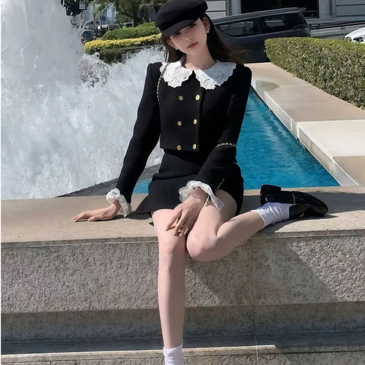 法式气质名媛高级感小香风上衣女2025春季新款搭配百搭显瘦半身裙