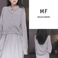东倪MF 棉100宽松亨利领半领宽松早秋新款卫衣韩版潮 85CQ58-1