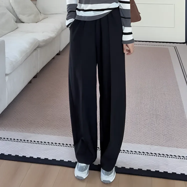 【余欢欢】秋季气质中缝线韩系百搭显瘦休闲西裤长裤-YHK50151