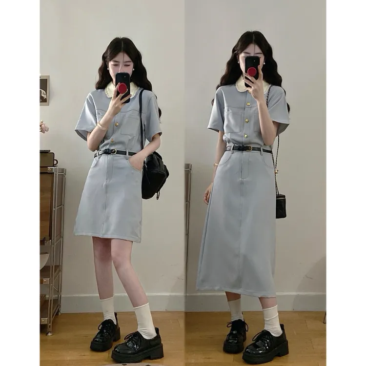 大码女装小香风气质连衣裙夏季新款韩系法式千金风多巴胺洋气裙子