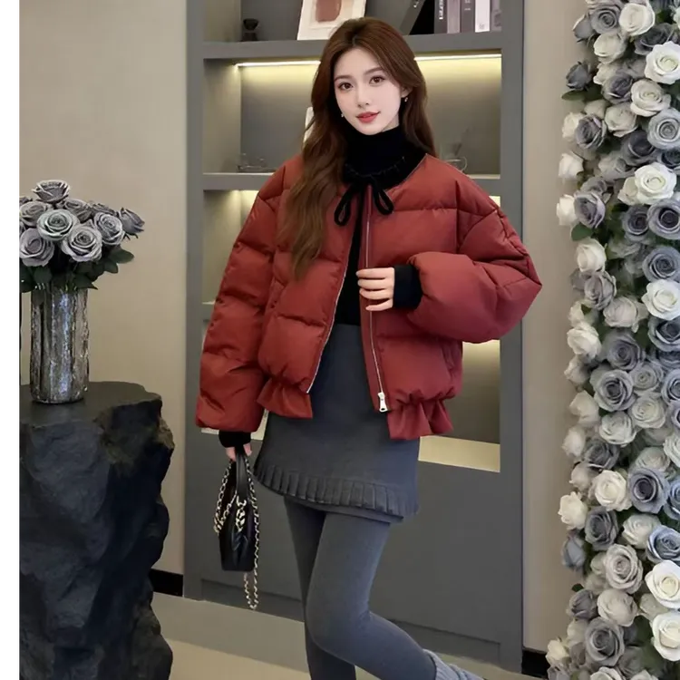 羽绒服女短款2025冬季新款保暖外套时尚百搭小款羽绒服女爆款洋气