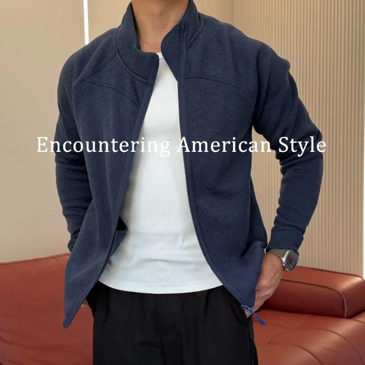 冬季保暖加厚蓄热抓绒衣男户外休闲运动长袖外套立领加绒拉链开衫