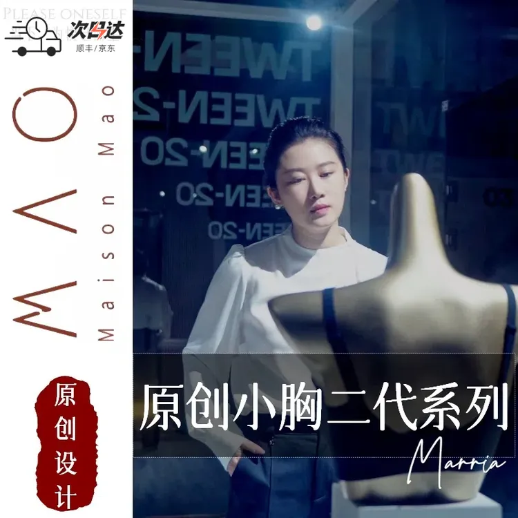 毛毛原创设计师款小胸二代高配聚拢固定杯女性内衣文胸胸罩