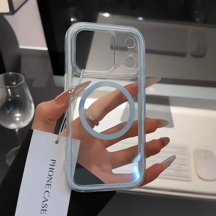 炫彩磁吸适用苹果17promax手机壳iPhone16透明p80华为mate70防摔
