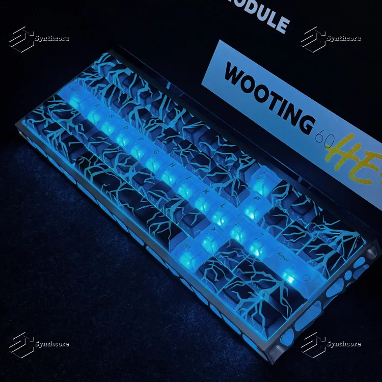 剑心双拼PC雾透+闪电侧刻键帽原厂高度磁轴wooting夜魔狼蛛小蜜蜂