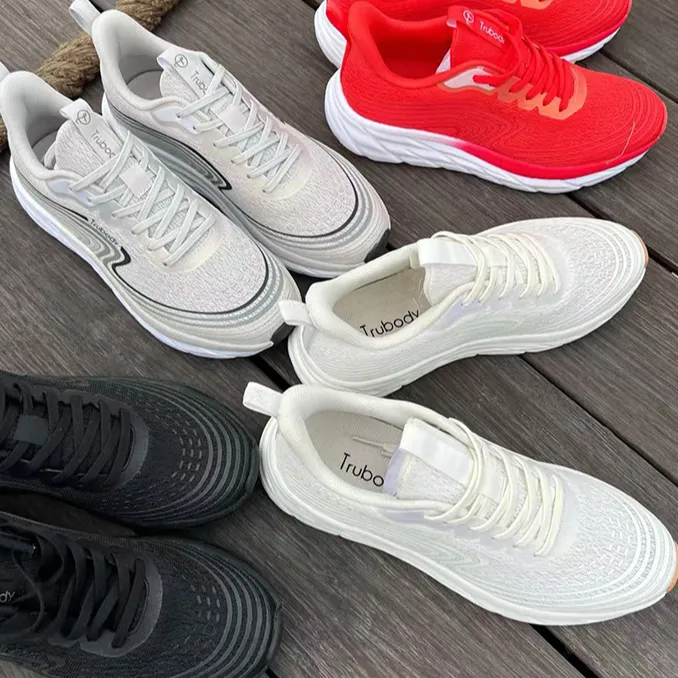 Trubody男女御风轻羽竞速夜光跑鞋/体测鞋