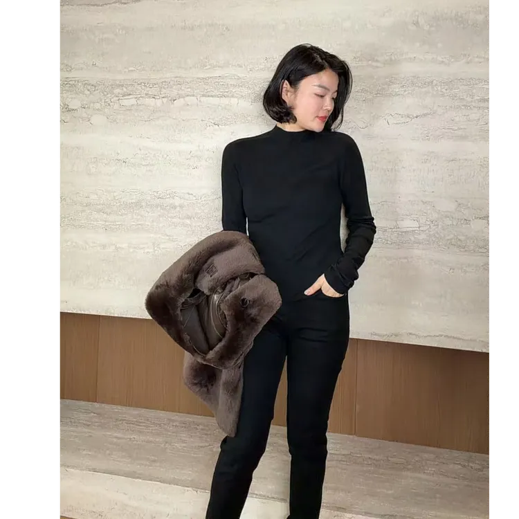 TANTAN 休闲气质百搭长袖秋冬打底衫3339