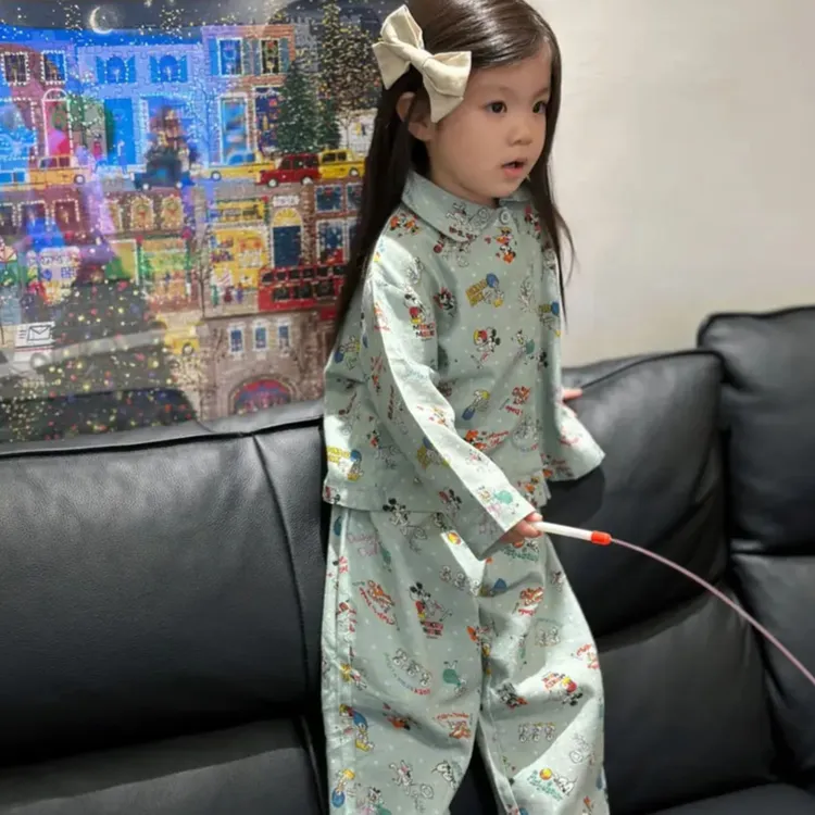 女童秋装卡通家居服套装宝宝秋季长袖睡衣睡裤儿童两件套童装Z061