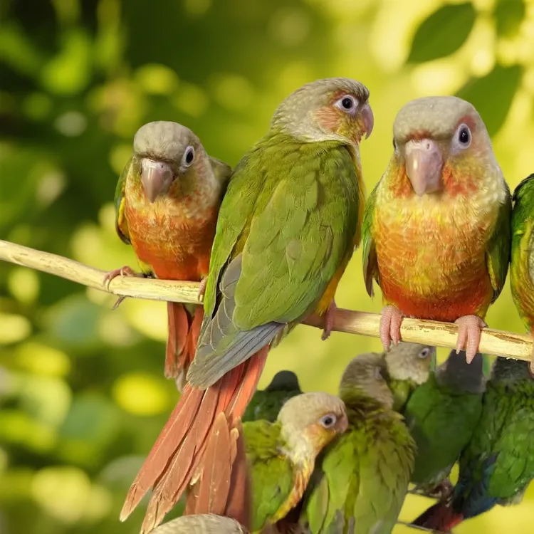 可爱粘人活体手养鹦鹉