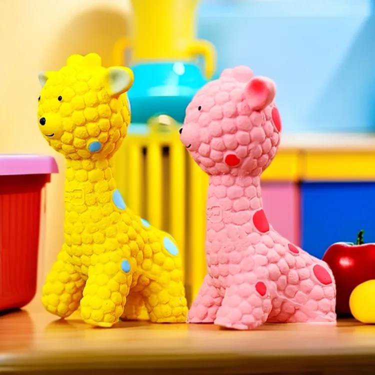 宠物玩具乳胶粉色鹿黄色鹿幼犬小狗互动磨牙耐咬发声神器狗狗玩具