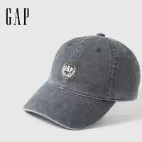 Gap女装2025秋季新款刺绣logo水洗可调节棒球帽鸭舌帽DR822059