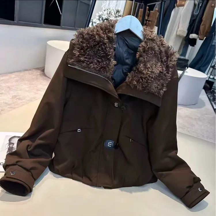 《姚家优麦汇》Y7393冬款立领羽绒外套百搭休闲韩系女款