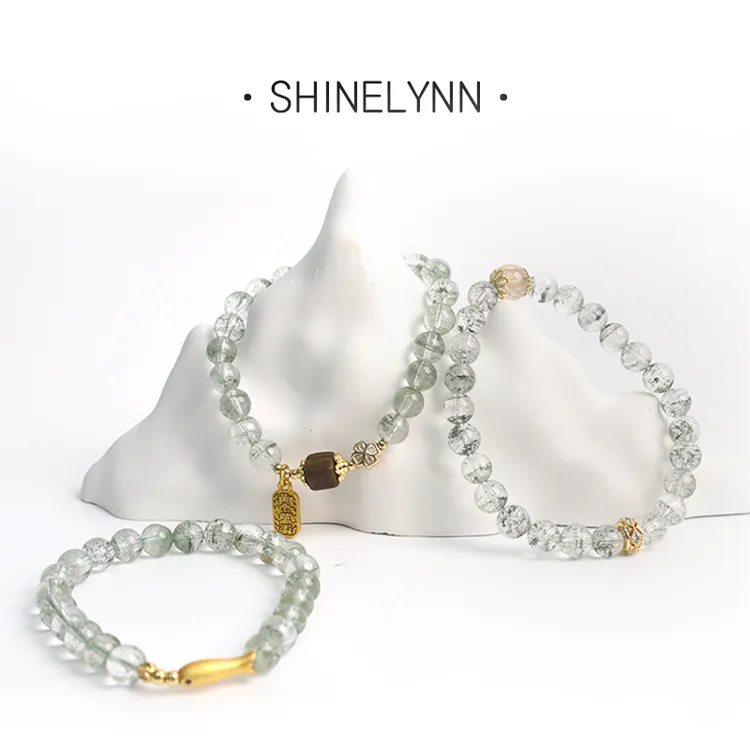 禧临Shinelynn/【集合链接】天然绿幽灵水晶满天星入门满级鬼佬財神