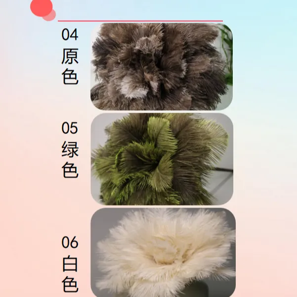鸵鸟羽毛掸子中长款白色羽毛手工制打扫装饰除尘汽车家用逗猫棒