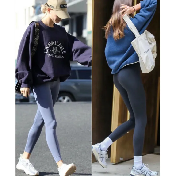 好身材穿出来！纯女款四季户外运动修身显瘦高弹力中腰瑜伽九分裤