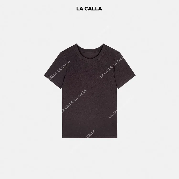 LA CALLA莱赛尔亚麻极简短袖T恤YY-M-5413