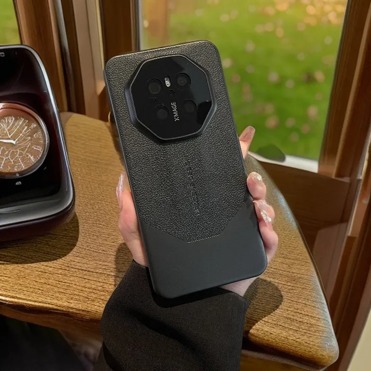 适用华为mate70手机壳mate60新款RS素皮华为mate50商务防摔保护套