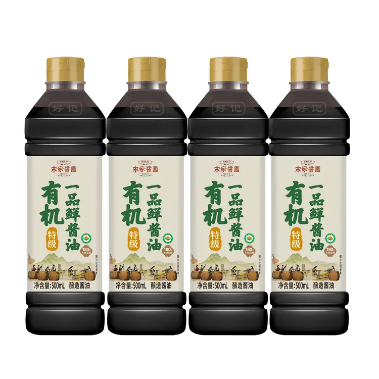 （划拉哥团长专属）好记宋家酱园木桶酿造一品鲜酱油500ml*4