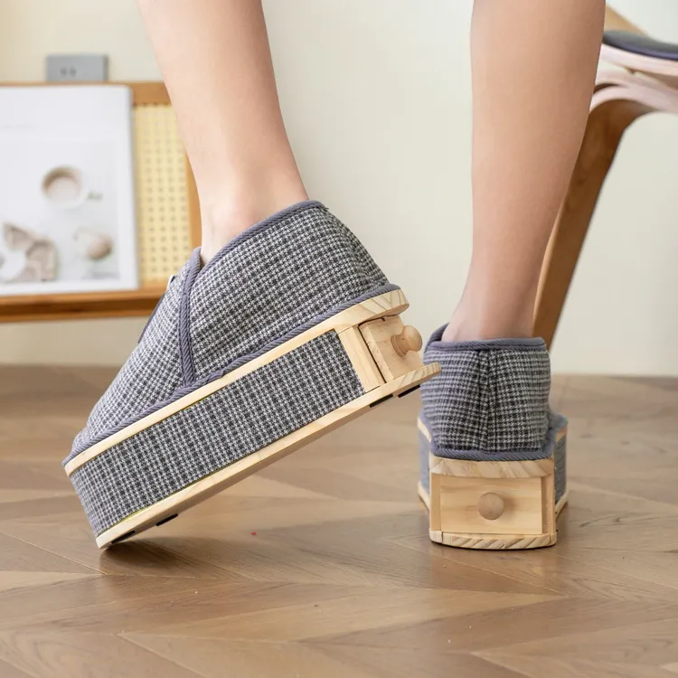 鞋子男款灸热冬季居家手脚冰凉怕冷艾草养生鞋艾灸鞋足部艾灸鞋