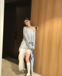 SSYDFER【遐想】春季女装设计斜纹白色高腰半身裙舒适百搭时尚拼接