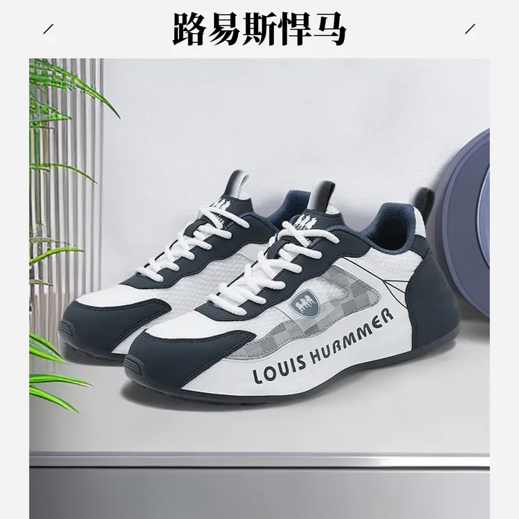 路易斯悍马休闲软底四季男士时尚跑步潮鞋女鞋跑步软底平底运动鞋