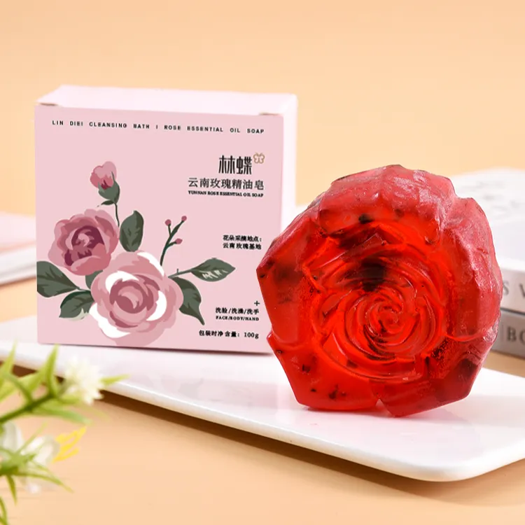 云南精油鲜花皂一皂多用洁面洗澡洗脸沐浴100克