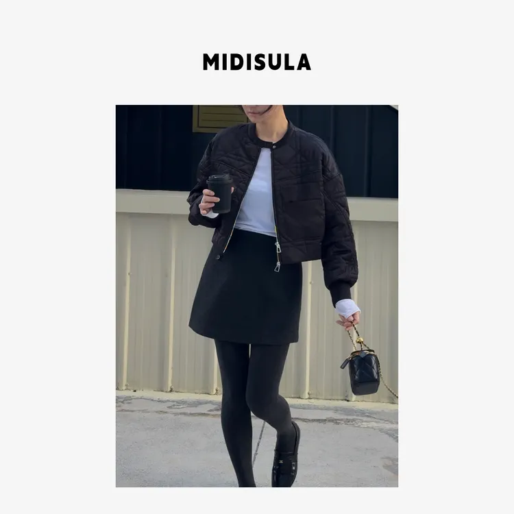 MDSL·新品高端方格大口袋保暖外套棉衣01896