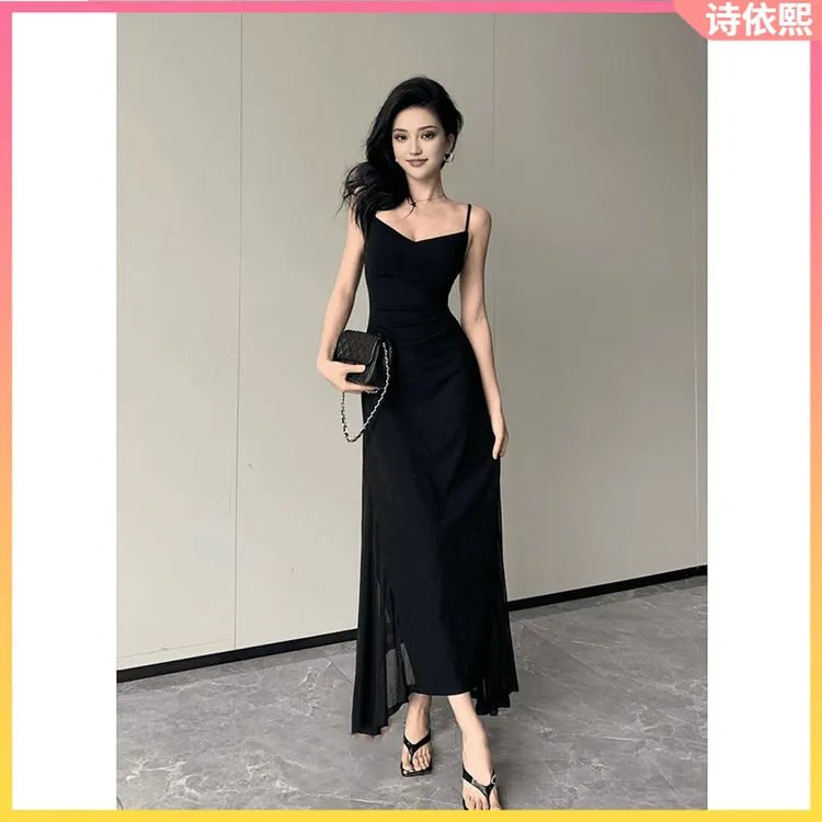 1新中式肯豆风收腰显瘦法式夏季2025年新款修身气质纱l