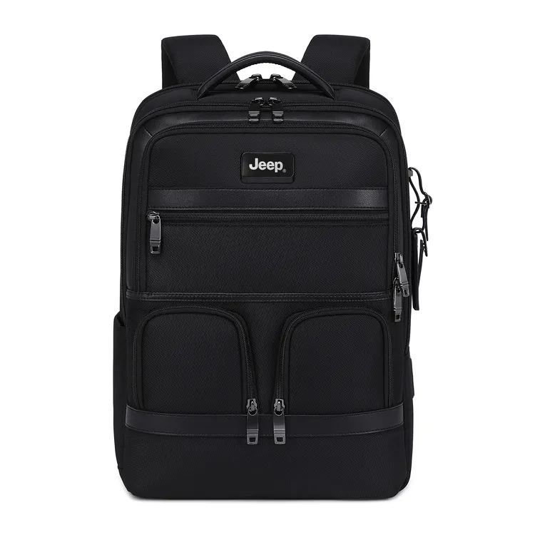 JEEP/吉普男士商务通勤双肩背包防水大容量旅行电脑书包双肩包