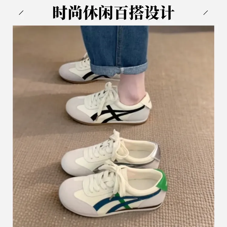 时尚休闲百搭透气软底系带舒适春夏低帮白鞋 韩版秋季新款女款户