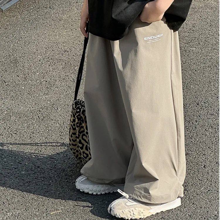 男童裤子2025夏季新款儿童百搭宽松速干阔腿裤韩版防晒轻薄防蚊裤