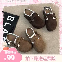 【梓薇推荐】FCS2025新款秋季包头复古百搭厚底女博肯鞋K377556  