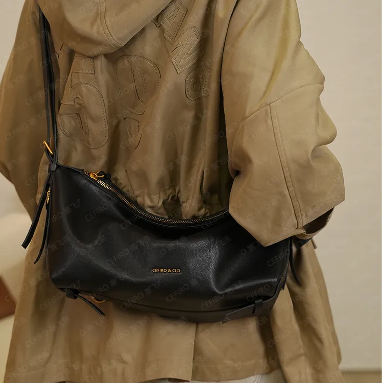 塞飞洛CEFIRO头层牛皮腋下包新款法式通勤单肩斜跨包 1098