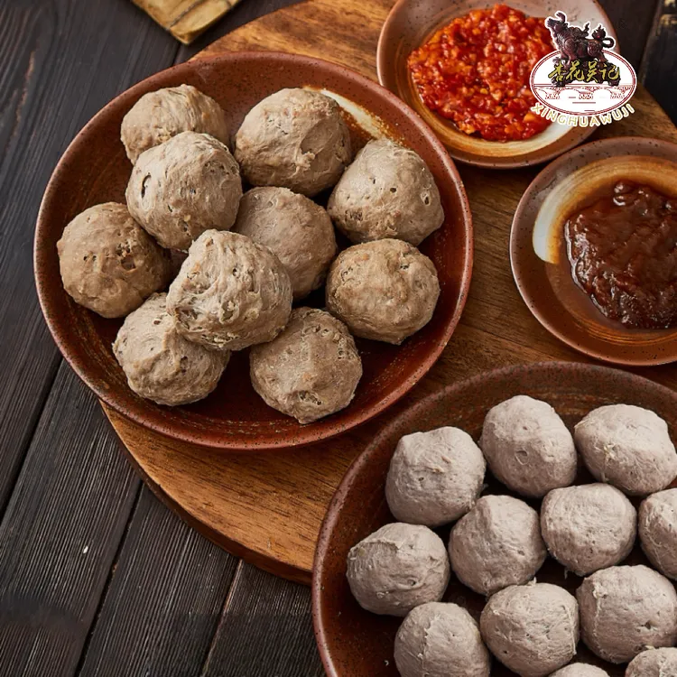 【杏花吴记】广东汕头特产牛肉丸牛筋丸组合2斤/250g*4包